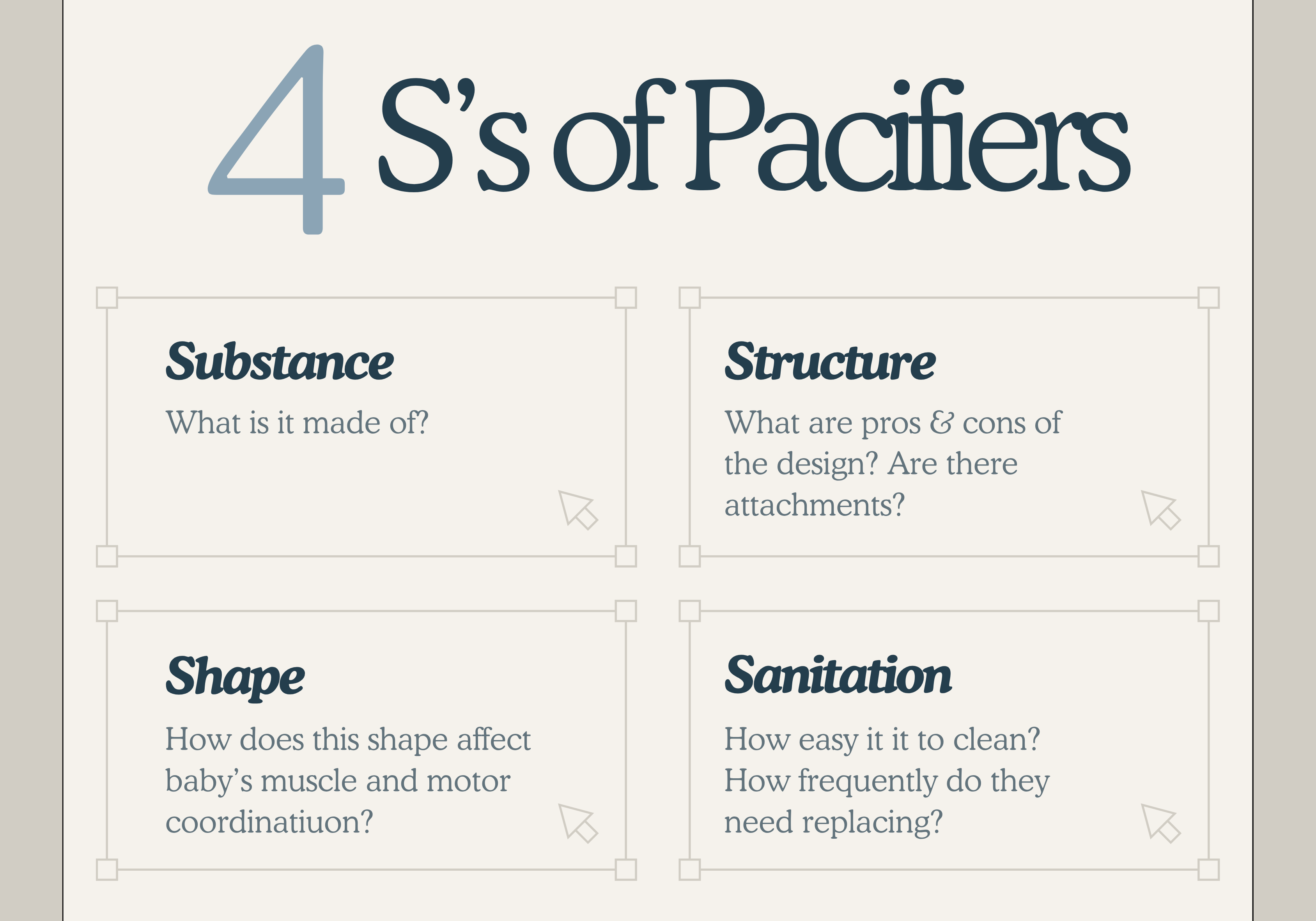 The 4 S’s of Pacifiers: How to Choose the Best Pacifier for Your Baby